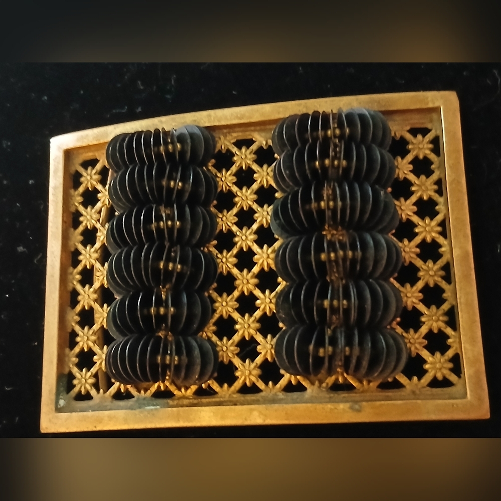 Rare Vintage Belt Buckle Made In France